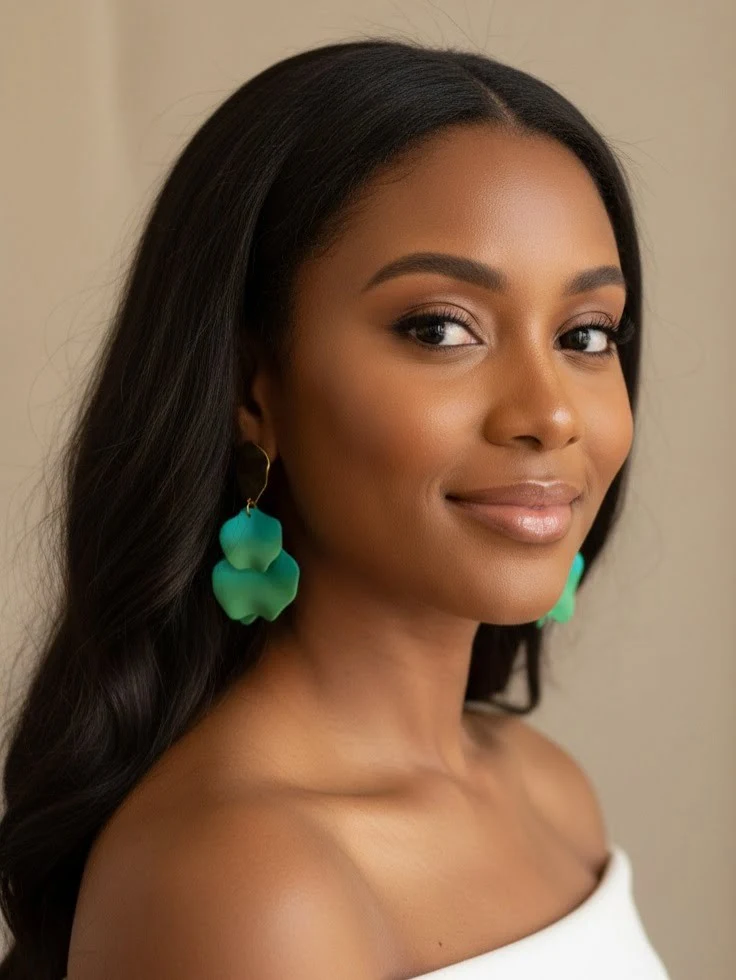 Pétales du lagon portées