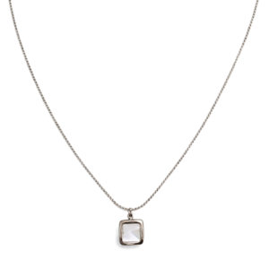 Collier Éclat d'ivoire argenté