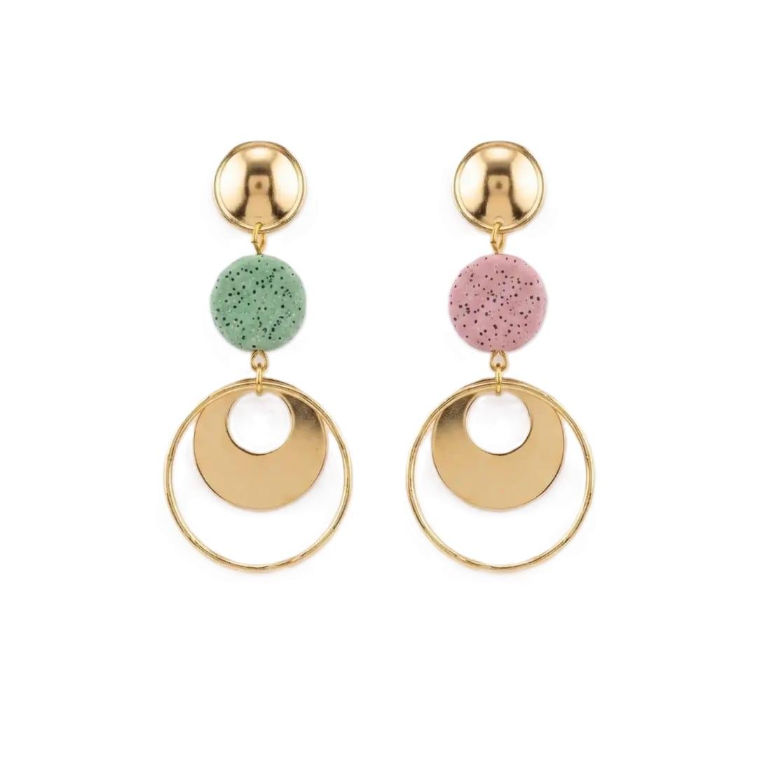 Boucles d'oreilles Aurore Pastel