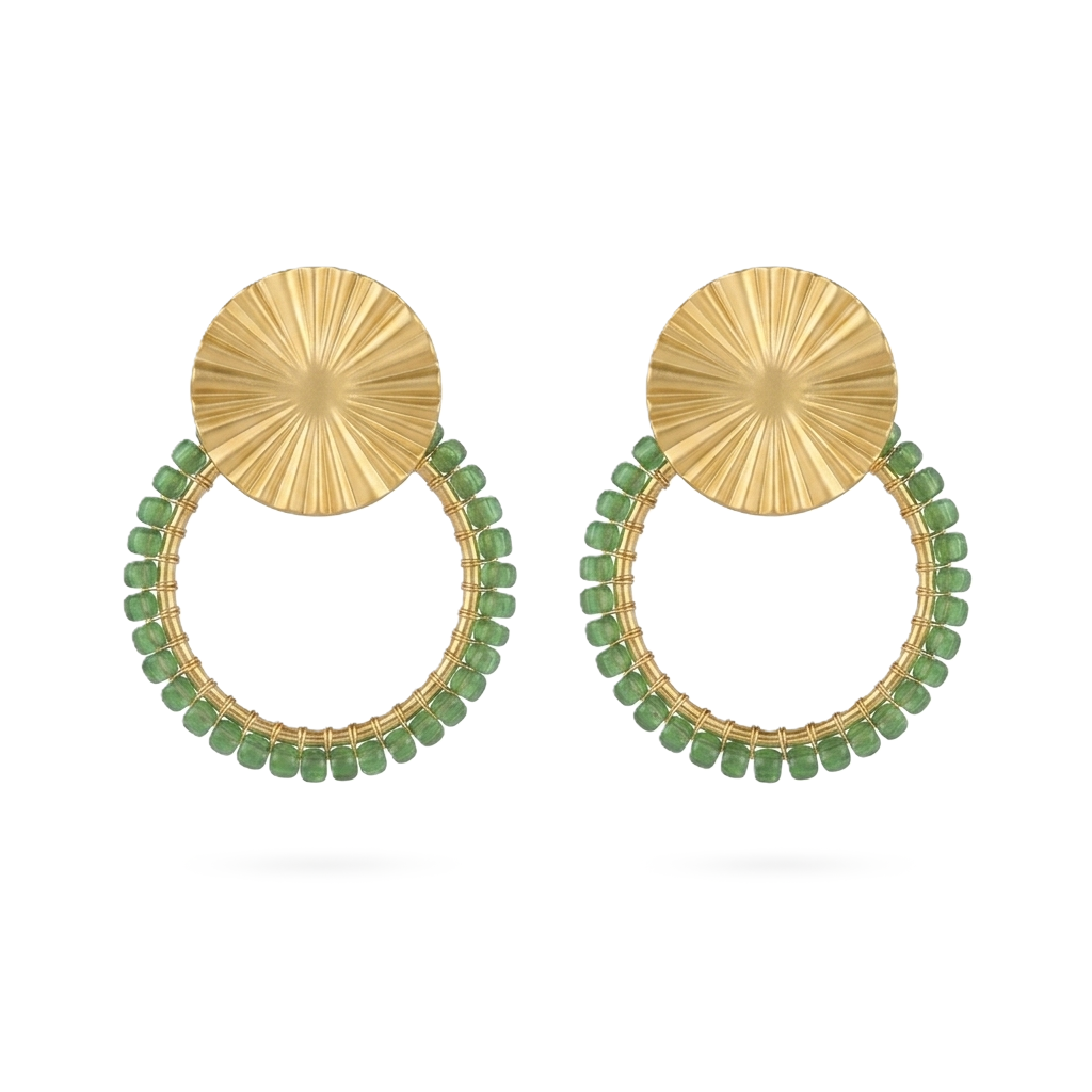 Boucles d'oreilles Éclat d'émeraude