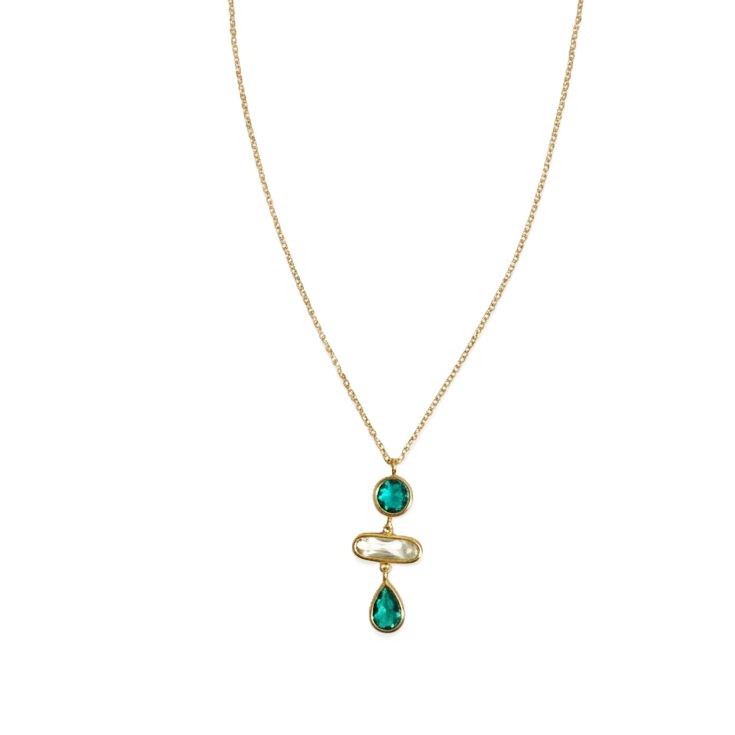 Collier Émeraude d'aube