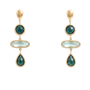 Boucles d'oreilles Émeraude d'aube