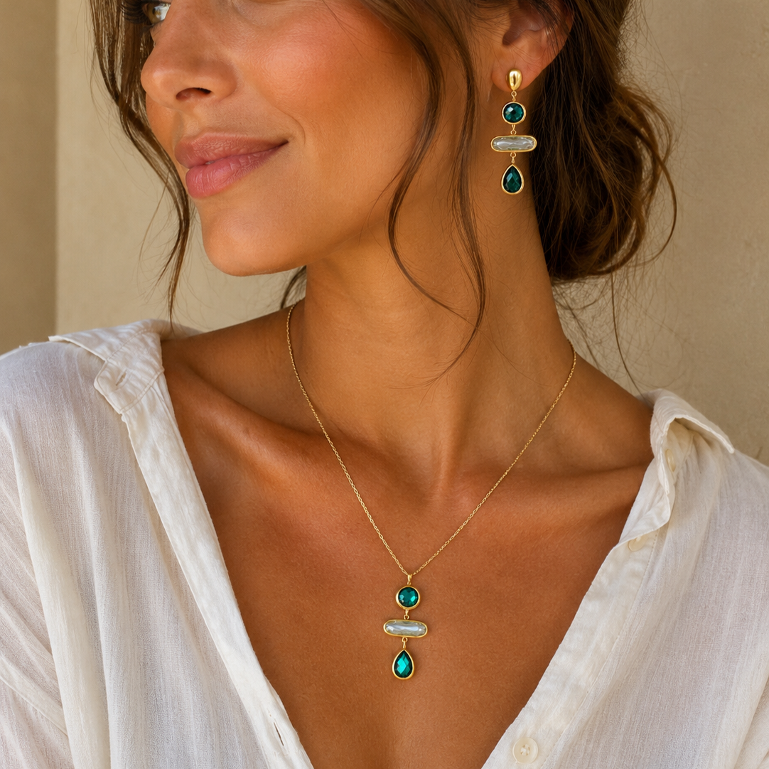 Collier Émeraude d'aube – Image 2
